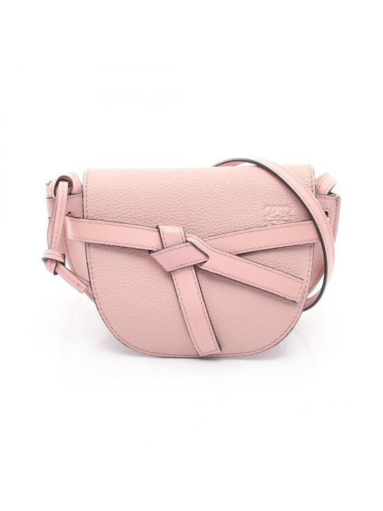 Loewe Handbags - Loewe Shoulder Bag Gate Mini Light Pink Leather
